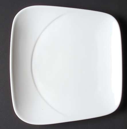 Spa Lifestyle Reflection White Square Salad Plate