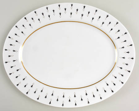 Ermine 15" Oval Serving Platter