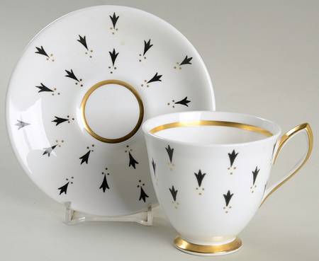 Ermine Footed Demitasse Cup & Saucer Set