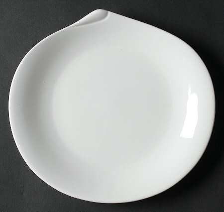 Spa Lifestyle Waterdrop White Salad Plate