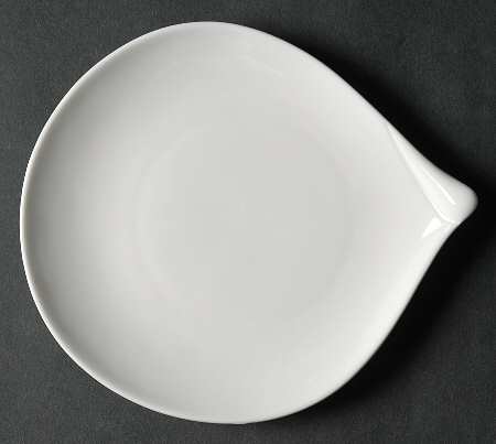 Spa Lifestyle Waterdrop White Canape Plate