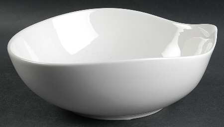 Spa Lifestyle Waterdrop White 9" Round Serving Bowl