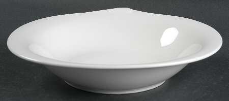 Spa Lifestyle Waterdrop White Large Rim Soup Bowl