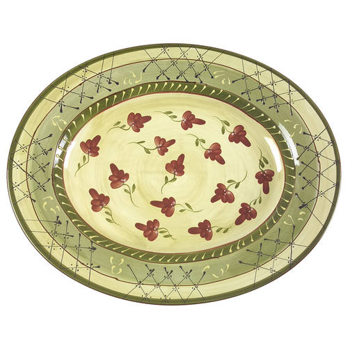 Fleuron 19" Oval Serving Platter