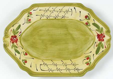Fleuron 11" Oval Accent Platter