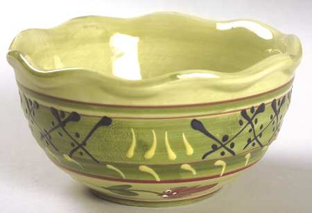 Fleuron Ruffled Fruit Bowl