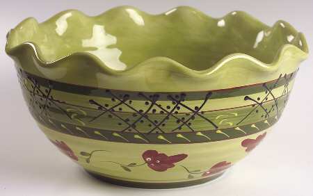 Fleuron 11" Large Salad Serving Bowl