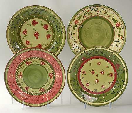Fleuron Salad Plate - Set of 4 Motifs