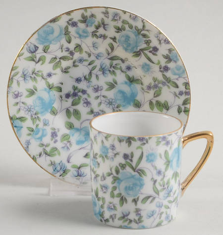 Devon Rose Demitasse Cup & Saucer Set