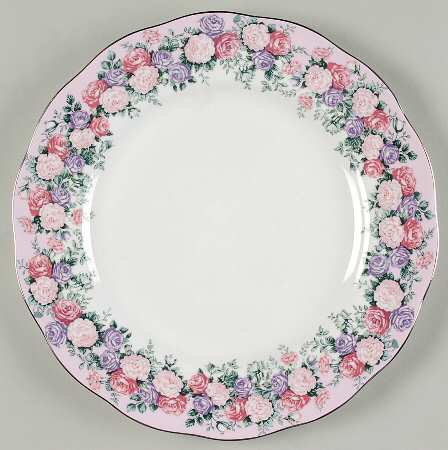 Rose Garland Dinner Plate
