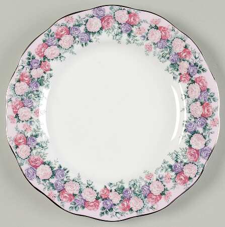 Rose Garland Salad Plate