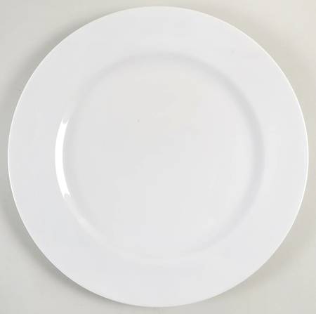 Classic White (Classic Shape) 12" Chop Plate (Round Platter)