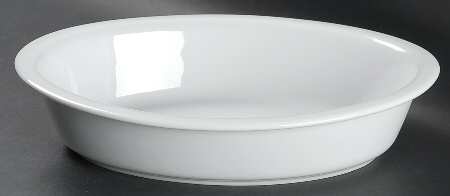 Classic White (Classic Shape) 12" Deep Oval Server