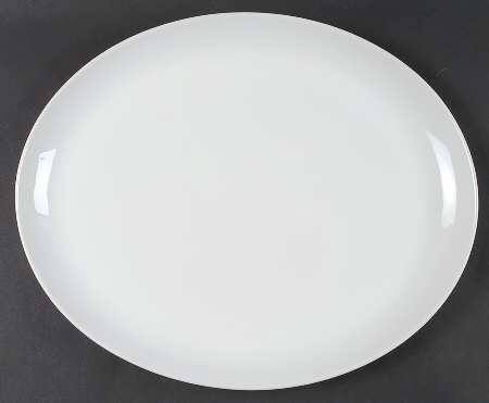 Classic White (Classic Shape) 15" Oval Serving Platter