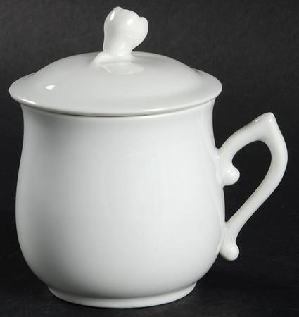Classic White (Classic Shape) 2 Pc Pot de Creme w/Lid & Base