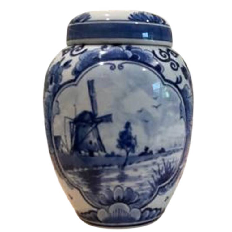 Delft Tea Caddy & Lid