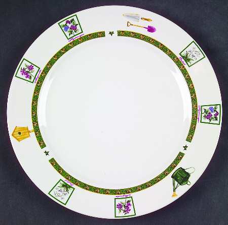 Rnf11a (Dark Green Band With Ivy Leaves) Salad Plate