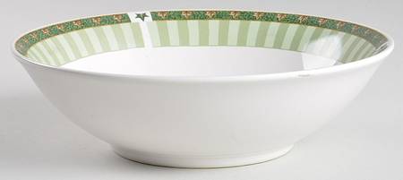 Rnf11a (Dark Green Band With Ivy Leaves) Coupe Soup Bowl