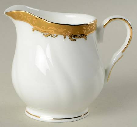 Crown Swirl Gold Creamer