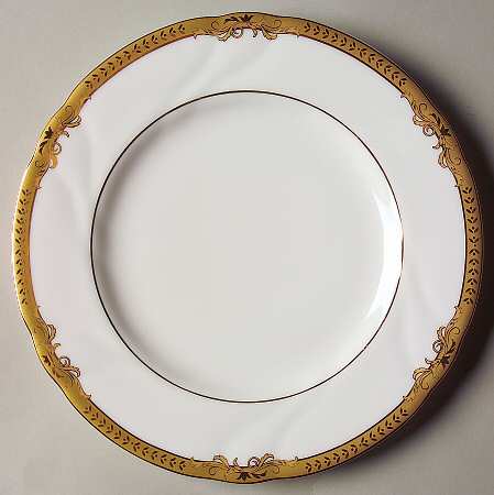 Crown Swirl Gold Salad Plate