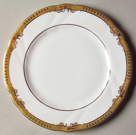 Crown Swirl Gold Bread & Butter Plate