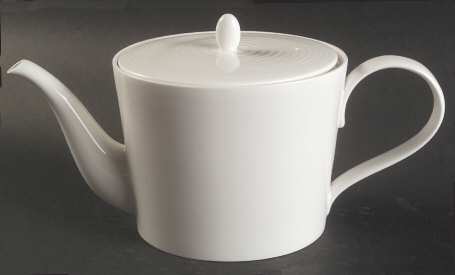 Gordon Ramsay White (Bone, No Trim) Teapot & Lid