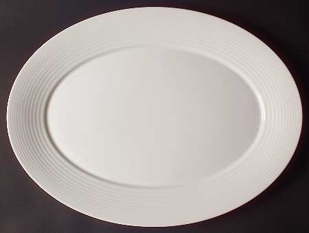 Gordon Ramsay White (Bone, No Trim) 18" Oval Turkey Serving Platter