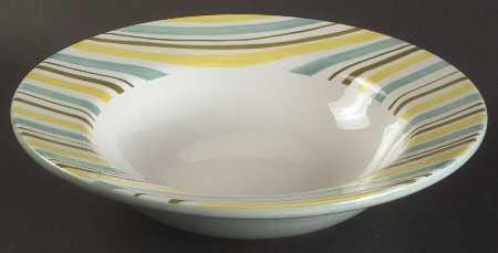 Mardi Gras Large Rim Soup Bowl