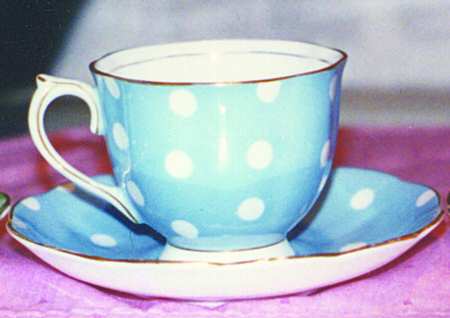 Polka Dot Series Footed Cup & Saucer Set