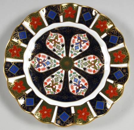 Old Imari Evening Star Fluted Salad/Dessert Plate