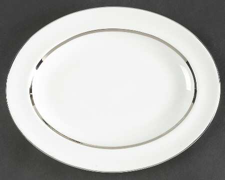 Silver Lining 13" Oval Serving Platter