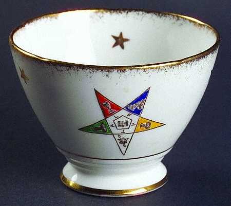 Order of the Eastern Star Mini Open Sugar Bowl