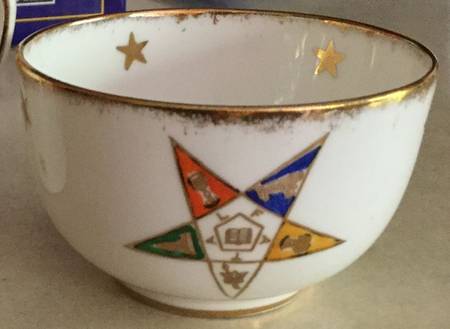 Order of the Eastern Star Mini Open Sugar Bowl