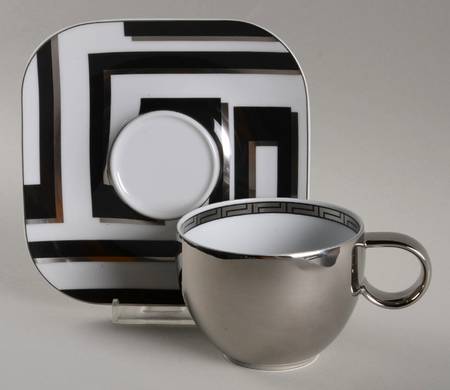 Dedalo Flat Cup & Saucer Set