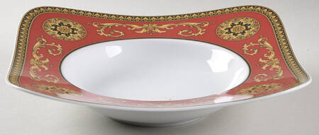 Medusa Red (Square) Square Soup Bowl