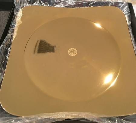 Medusa Red (Square) Service Plate (Charger)