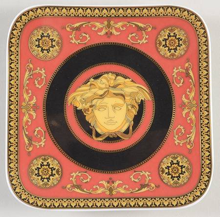 Medusa Red (Square) Bread & Butter Plate
