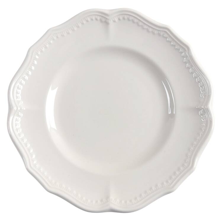 Classic White Bread & Butter Plate