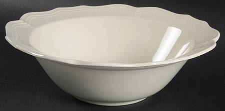 Classic White 10" Round Vegetable Bowl