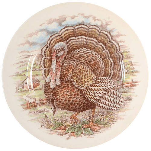 Turkey Brown, Multicolor 12" Chop Plate (Round Platter)