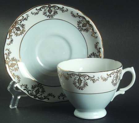 7354 Footed Cup & Saucer Set