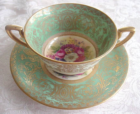 C2437 Flat Cream Soup Bowl & Saucer Set