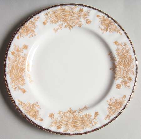Old Country Roses Gold Salad Plate
