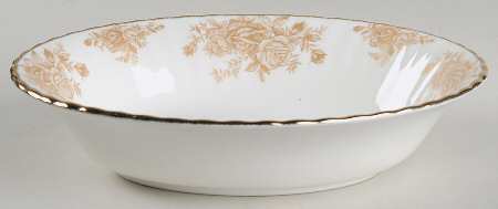 Old Country Roses Gold 9" Oval Vegetable Bowl