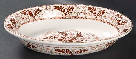 Deak Brown 10" Oval Vegetable Bowl