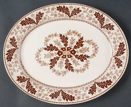 Deak Brown 13" Oval Serving Platter