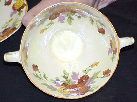 Marigold Footed Cream Soup Bowl