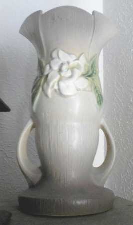 Gardenia Silver Haze Gray 10" Flared Vase