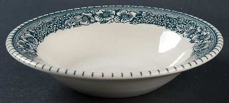 Pilgrim Blue Gray Rim Cereal Bowl
