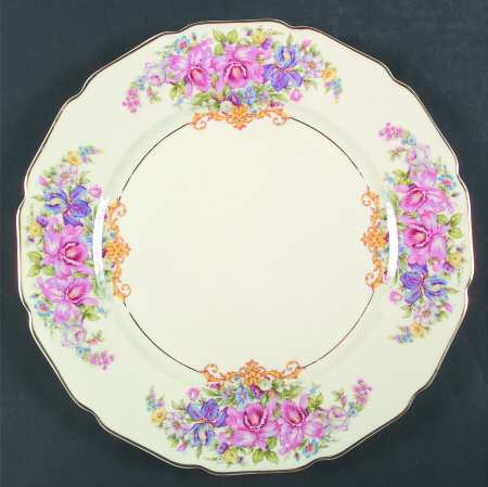 Gwendolyn (Yellow or Yellow & Red Scrolls) Dinner Plate
